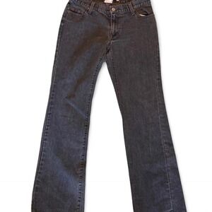 Vintage Y2K gap low rise boot cut dark blue brown jeans brown tint
